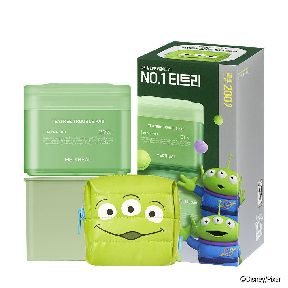 [Pouch Gift] Mediheal Tea Tree Trouble Pad 100 sheets (+100 sheets double gift Disney Pixar plan)-2