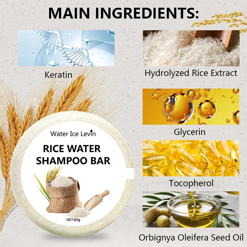 Rice Shampoo Bar for Hair Growth and Nourishment-2