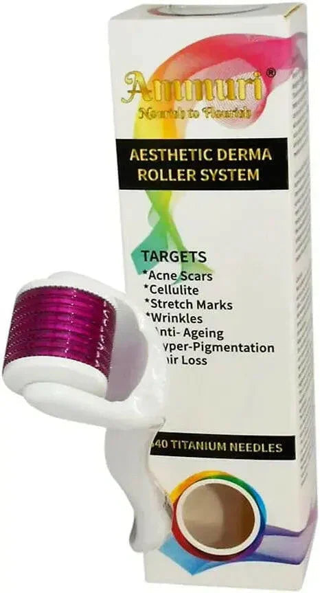 Titanium Derma Roller System for Microneedling & Skin Rejuvenation | Ammuri-1