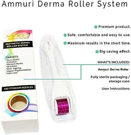Titanium Derma Roller System for Microneedling & Skin Rejuvenation | Ammuri-3