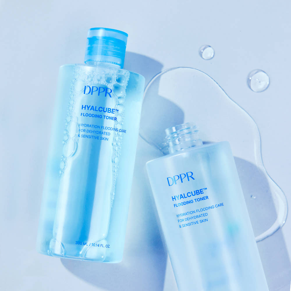 DPPR Hyaluronic Acid Hyal Cube Cleansing Foam 150ml + Moisture Toner 300ml + Moisture Serum 50ml + Moisture Cream 100ml