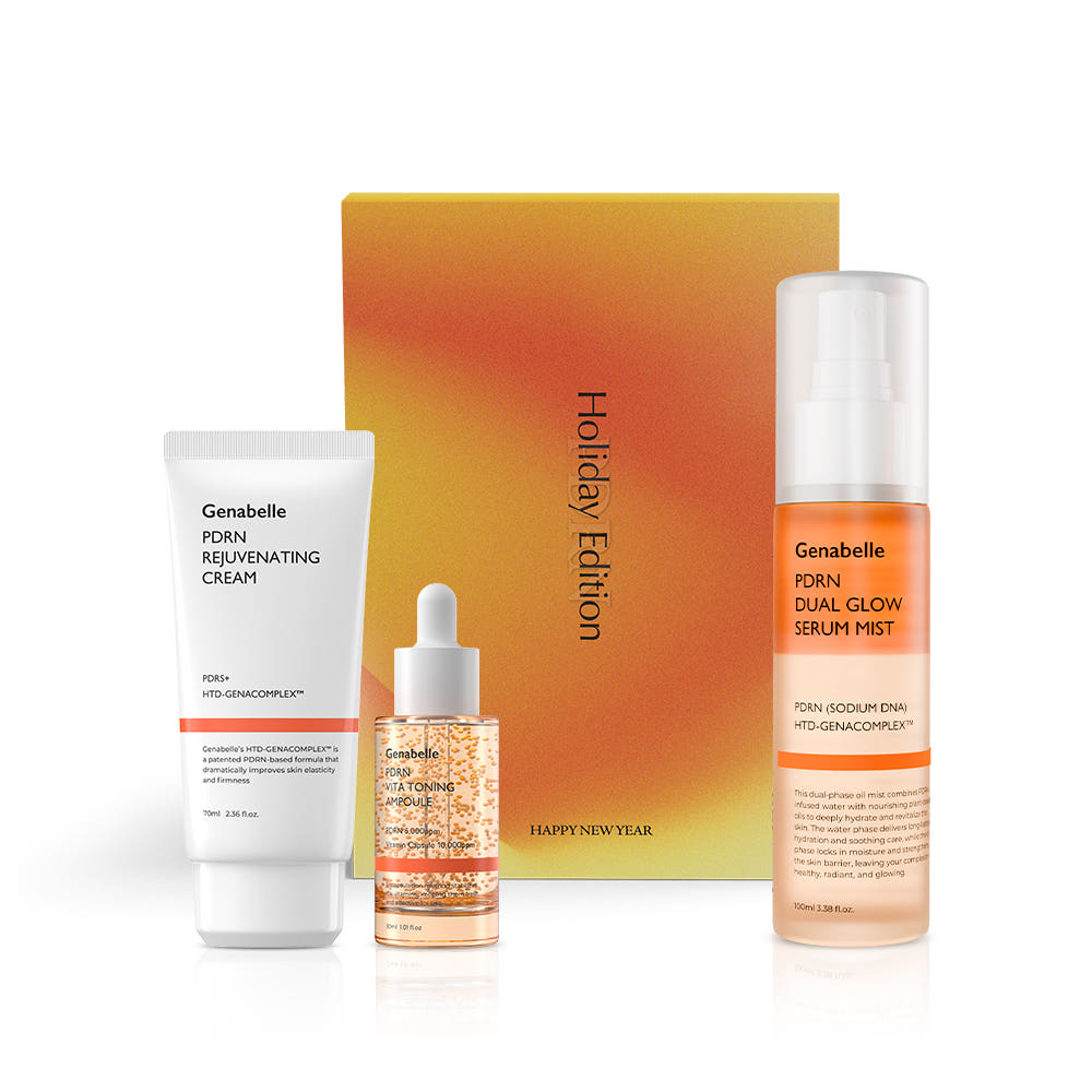 Genabelle PDRN Radiance & Elasticity 3-piece Set (Radiant Mist + Vita Toning Ampoule + Natural Regenerating Cream)-0